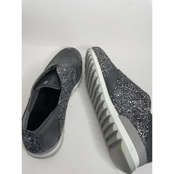 Free People Henry Beguelin Twinkle Slip-On Leather Sneaker Glitter Size 39 US 9 - Picture 7 of 10